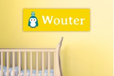 Pinguin met uiltje Pinguin met uiltje